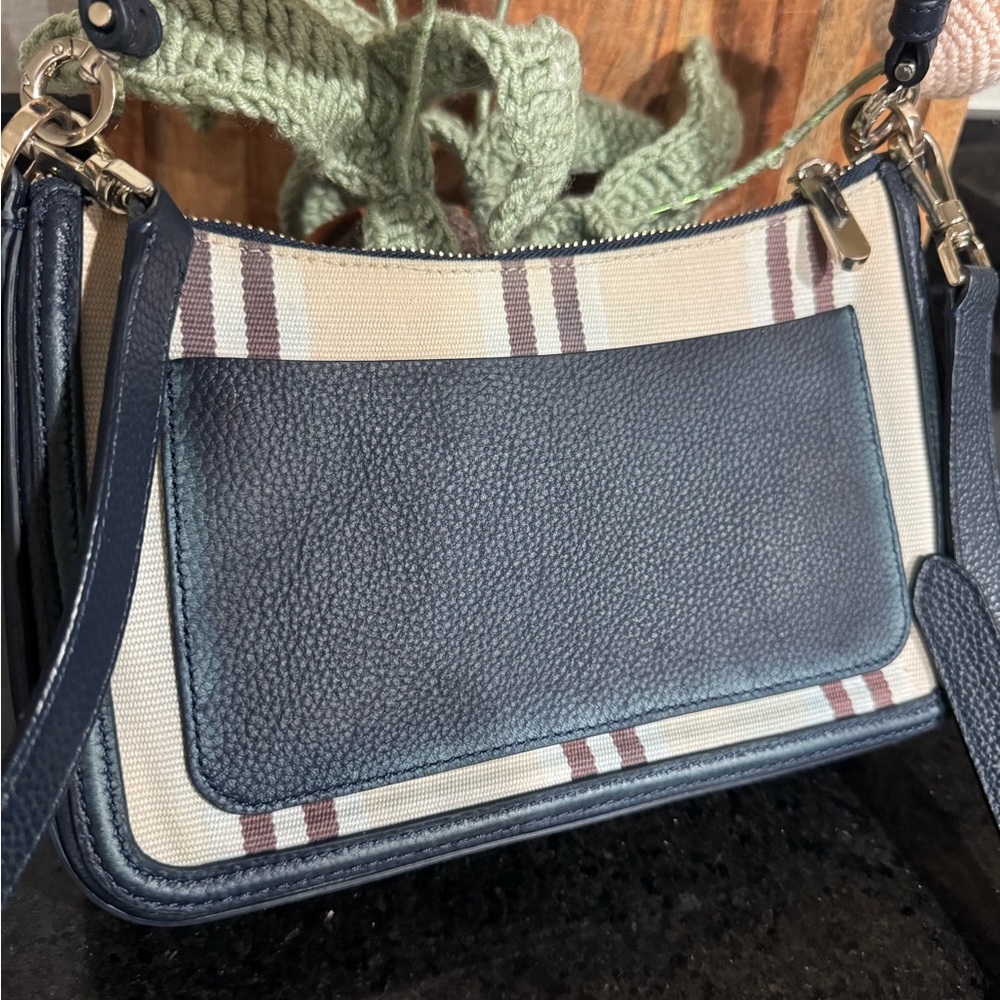 Kate Spade Navy and Cream Striped Women's Bag - Picture 6 of 13